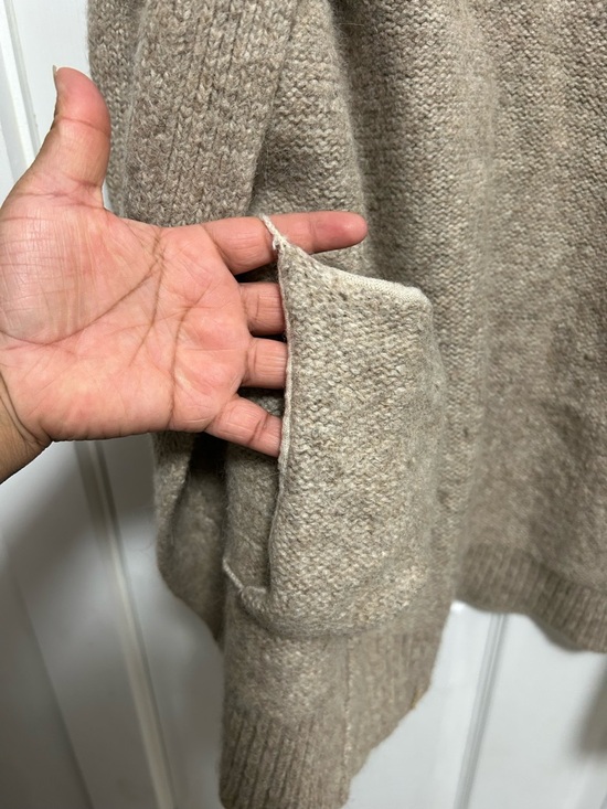 Theory Neutral Taupe Knit Cardigan - Picture 6 of 10